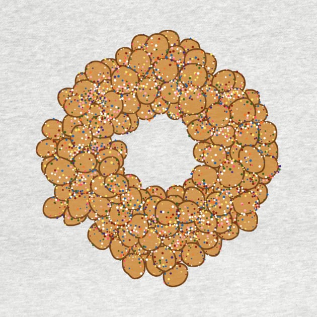 Italian Christmas Struffoli Ring by Art by Deborah Camp